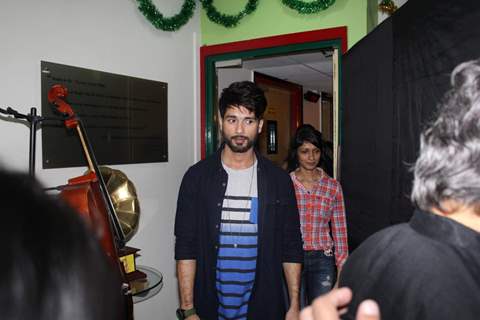 Shahid Kapoor was spotted at the Music Launch of Haider at Radio Mirchi