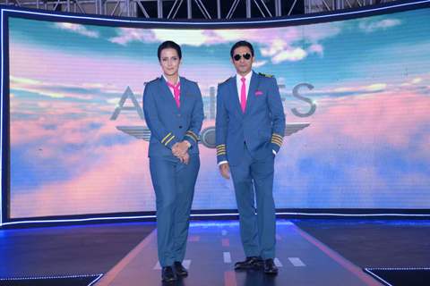 Tulip Joshi and Yudhistir at the launch of Airlines - Har Udaan Ek Toofan