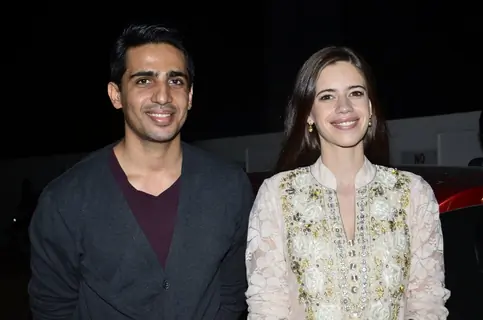 Gulshan Devaiah with Kalki Koechlin at the Special Screening of Katiyabaaz