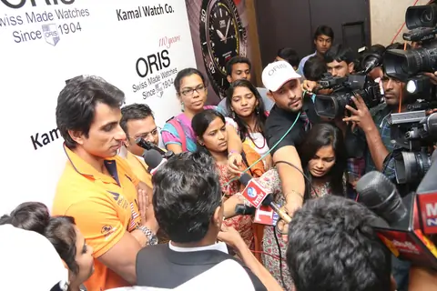 Sonu Sood was seen interacting with the media at KWC Luxurio