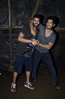 Mohit Marwah with a friend at the Launch of Sanjay Kapoor's Movie 'Tevar'