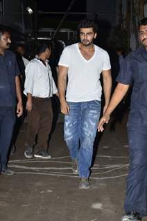 Arjun Kapoor was spotted at the Launch of Sanjay Kapoor's Movie 'Tevar'