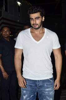 Arjun Kapoor poses for the media at the Launch of Sanjay Kapoor's Movie 'Tevar'