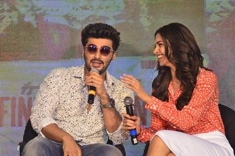 Arjun Kapoor addresses the media at the Song Launch of Finding Fanny