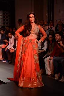 Chitrangda Singh walks the ramp at the Lakme Fashion Week Winter/ Festive 2014 Day 3