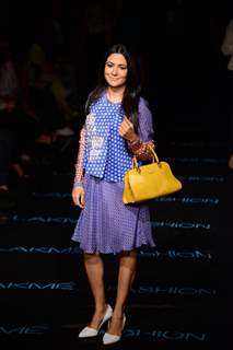 Mini Mathur at the Lakme Fashion Week Winter/ Festive 2014 Day 5