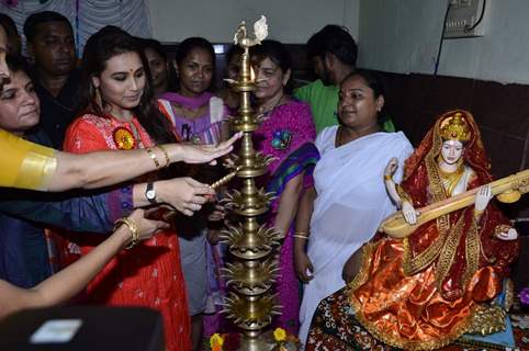 Rani Mukherjee lights the Lamp at the Self Defence Inauguration Ceremony