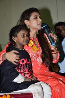 Rani Mukherjee interacts with the audience at the Self Defence Workshop for BMC Girls