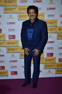 Udit Narayan poses for the media at Shaan's Live Concert