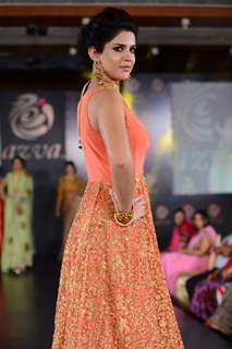 Deeksha Seth walks the ramp at Azva Launch in Guwahati