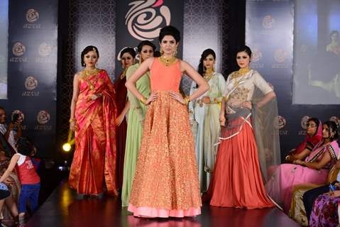 Deeksha Seth walks the ramp with models at Azva Launch in Guwahati