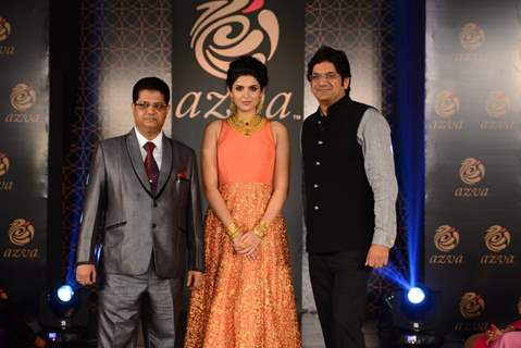 Deeksha Seth poses with the organisers at Azva Launch in Guwahati