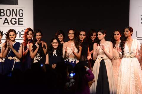 Ridhi Mehra showcases her collection at the Lakme Fashion Week Winter/ Festive 2014 Day 6