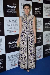 Karisma Kapoor at the Lakme Fashion Week Winter/ Festive 2014 Day 6