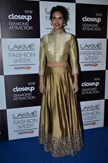 Esha Gupta at the Lakme Fashion Week Winter/ Festive 2014 Day 6