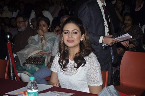 Huma Qureshi judging the competition at Jamnabai Narsee School's Cascade Festival