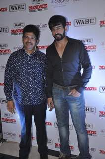 Jay Bhanushali with a friend at Mandate Model Hunt 2014