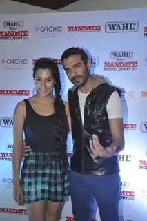 Saahil Prem and Amrit Maghera at Mandate Model Hunt 2014
