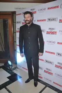 Aditya Pancholi poses for the media at Mandate Model Hunt 2014