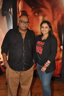 Rani Mukherjee and Pradeep Sarkar at the Press Conference of Mardaani