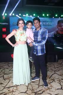 Bhushan Kumar and Divya Khosla with their son at the Launch of Desi Kalakaar