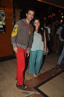 Aamir Ali with Sanjeeda Shaikh snapped at PVR