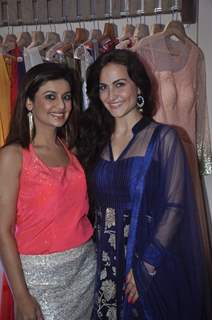 Salima Lalani with Elli Avram at the Launch of Winter Festive Collection at Nazakat Store