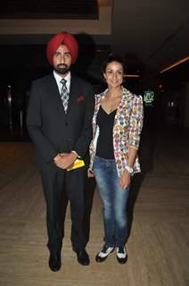 Gul Panag poses with husband at the Premier of 'Step Up All In'