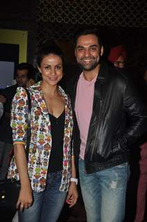 Gul Panag poses with Abhay Deol at the Premier of 'Step Up All In'