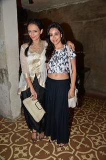 Roshni Chopra poses with a friend at the Launch of her Fashion Label