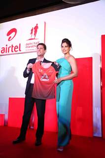 Bipasha Basu at the Launch of Airtel Delhi Half Marathon