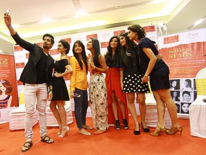 TV Celebs click selfie at Option's Mall before the Telly Calender shoot in Jordan