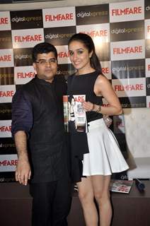 Shraddha Kapoor with Jitesh Pillai at the Launch of Latest Filmfare Issue