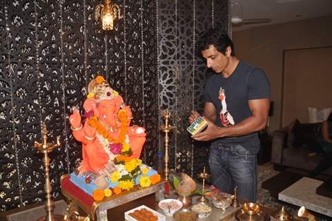 Sonu Sood Celebrates Ganesh Chaturthi