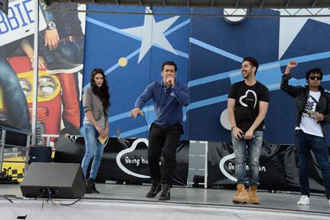 Salman Khan performs at the Music Launch of Dr. Cabbie in Canada