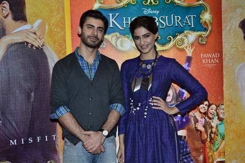 Sonam Kapoor and Fawad Khan at the Promotions of Khoobsurat