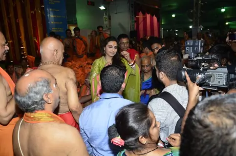 Rani Mukherjee was spotted at Chinchpokli Ka Raja