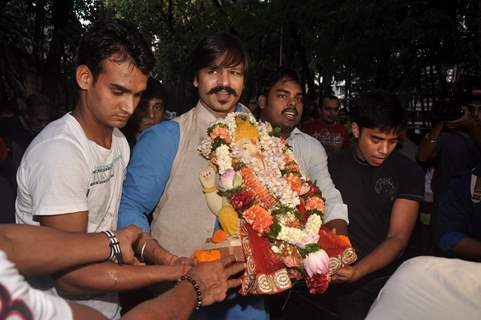 Vivek Oberoi at the Visarjan of Lord Ganesha