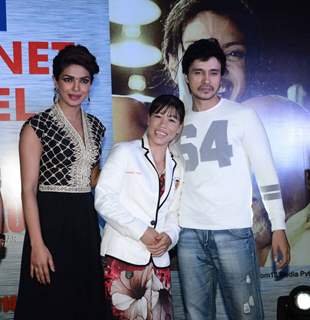 Priyanka Chopra with Mary Kom and Darshan Kumar were at the Promotions of Mary Kom in Delhi