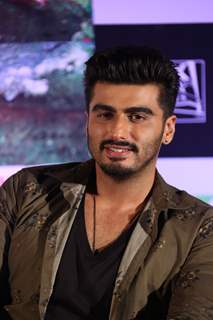 Arjun Kapoor gives a smile for the camera at the Press Meet of Finding Fanny in Hyderabad