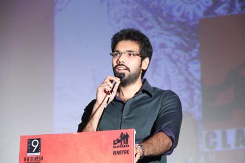 Celeb addressing the audience at Mahabalipuram Audio Launch