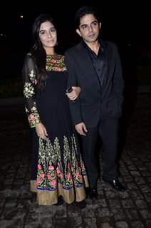 Raj Singh Arora and Pooja Gor at Nikitan Dheer and Kratika Sengar's Wedding Reception