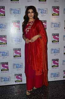 Raveena Tandon poses for the media at the Sun Down Party of Sony Pal's Simply Baatein