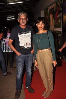 Sriram Raghavan pose with a friend at the Screening of Finding Fanny