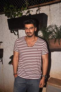 Arjun Kapoor poses for the media at the Screening for Finding Fanny