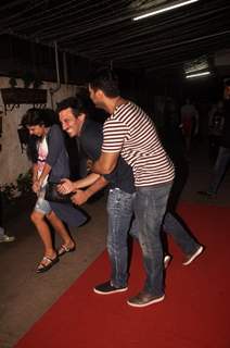 Homi Adajania and Arjun Kapoor have a great time at the Screening of Finding Fanny