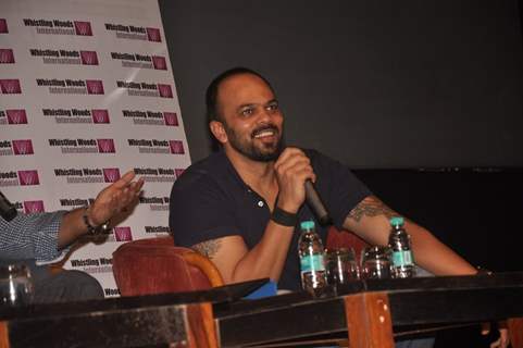 Rohit Shetty interacts with the students in Masterclass at Whistling Woods