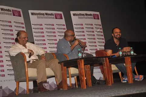 Rohit Shetty snapped giving Masterclass at Whistling Woods