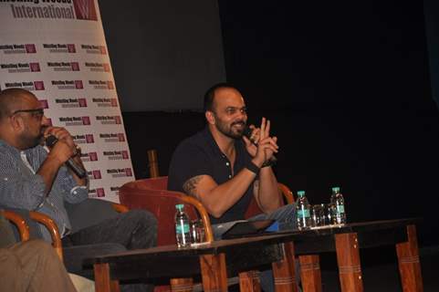 Rohit Shetty interacts with the students in Masterclass at Whistling Woods