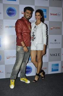 Arjun Kapoor and Deepika Padukone were at the Vogue Night Out